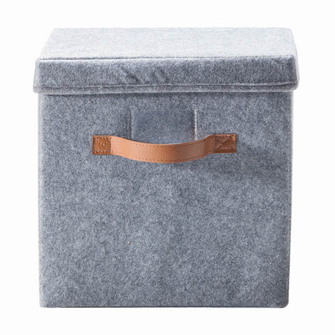 Felt Storage Box With Lid Kmartnz Felt Storage Box With Lid