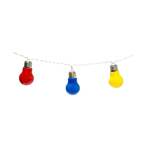 Coloured Globe LED String Lights - Pack of 10 KmartNZ