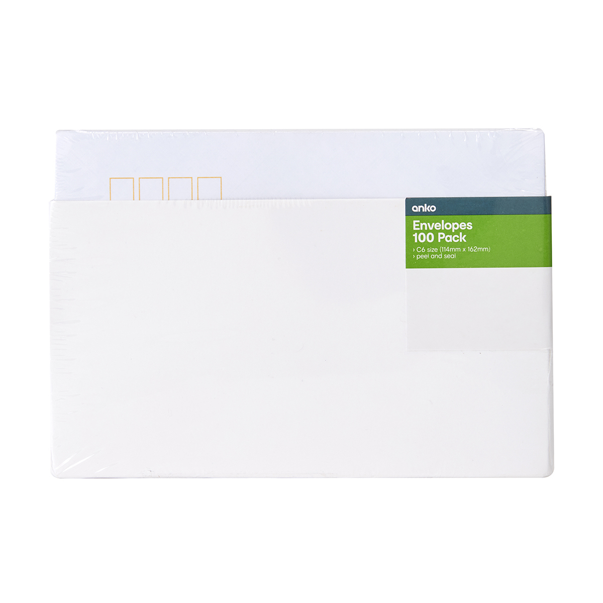 C6 Peel and Seal Envelopes Pack of 100 KmartNZ