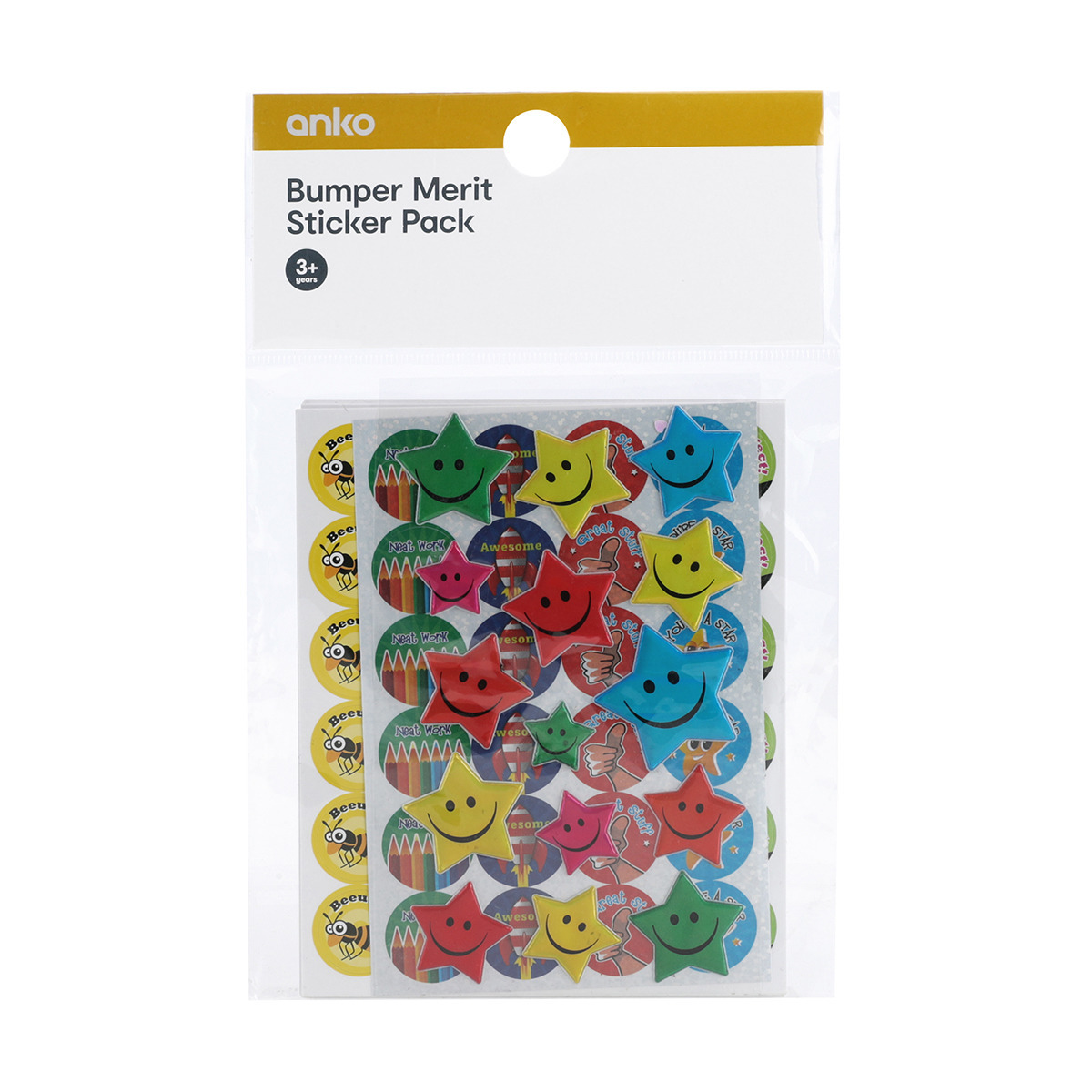 Bumper Merit Sticker Pack KmartNZ