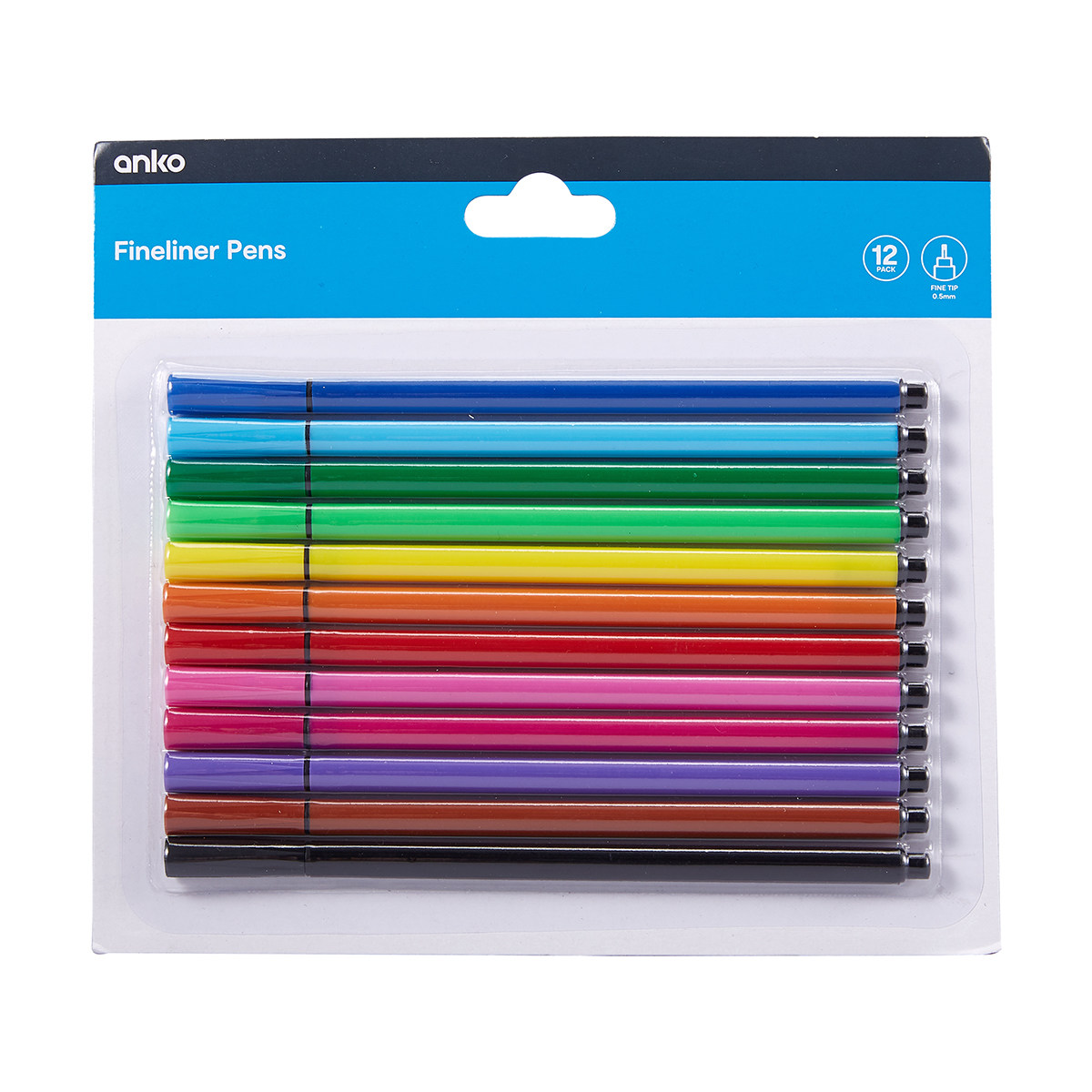 12 Pack Fine Liner Pens KmartNZ