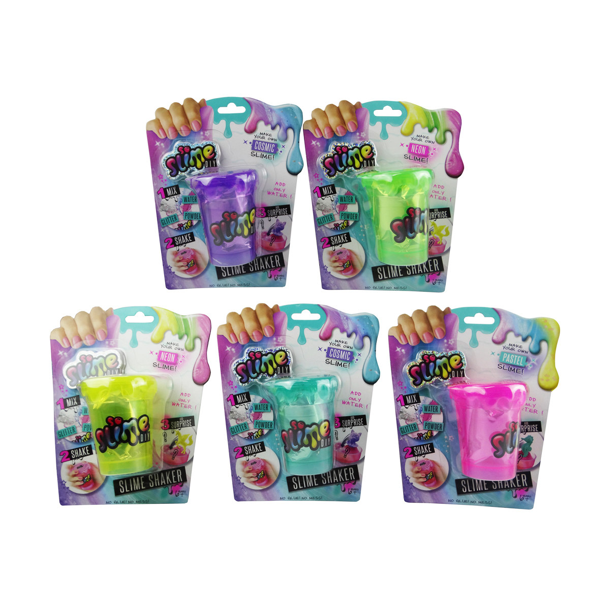 so slime diy case shaker storage set