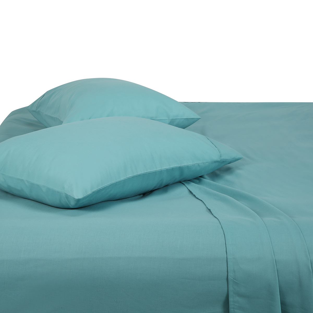 180 Thread Count Sheet Set Double Bed, Aqua KmartNZ