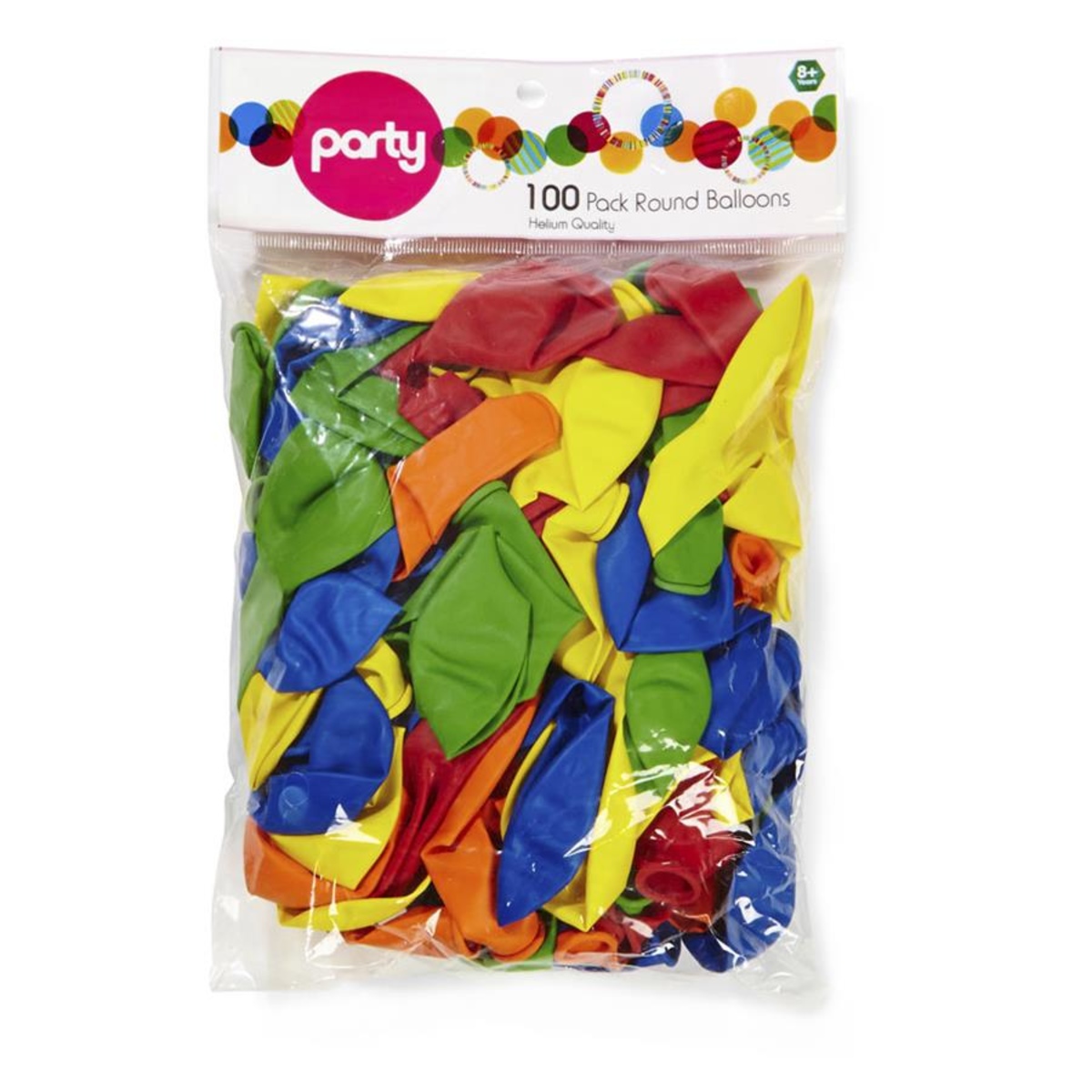 100 Pack Round Balloons KmartNZ