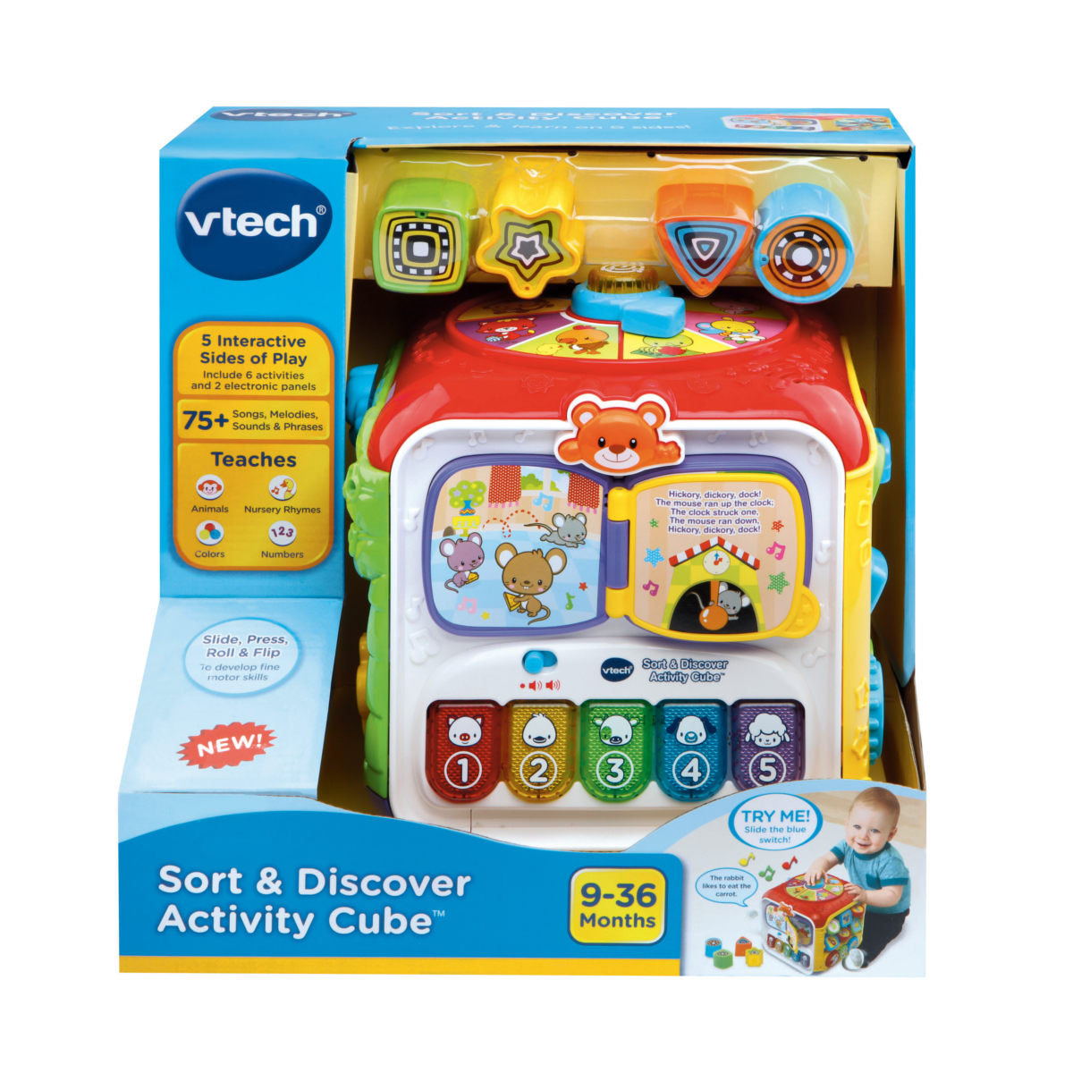 VTech Sort & Discover Activity Cube KmartNZ