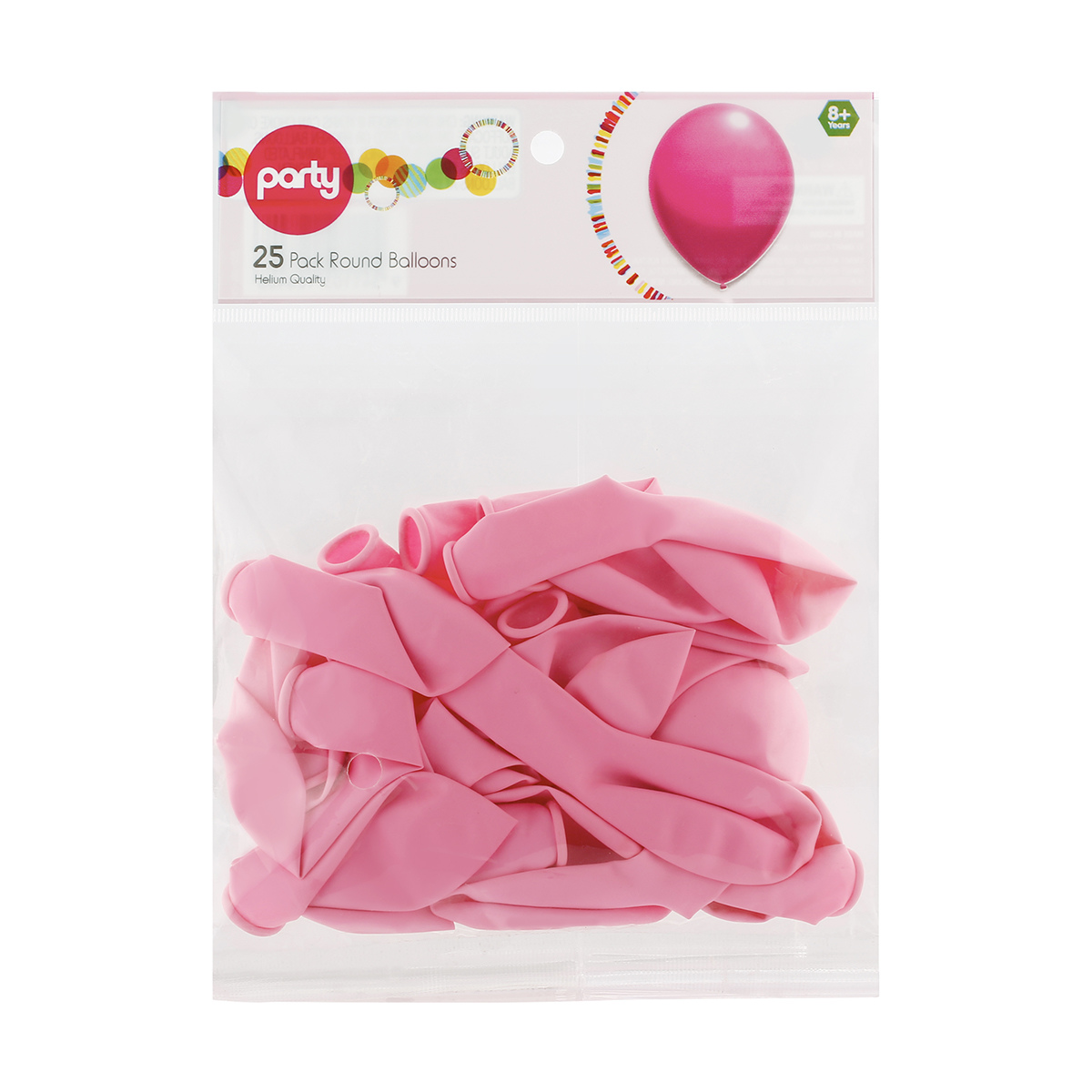 25 Pack Pink Round Balloons KmartNZ