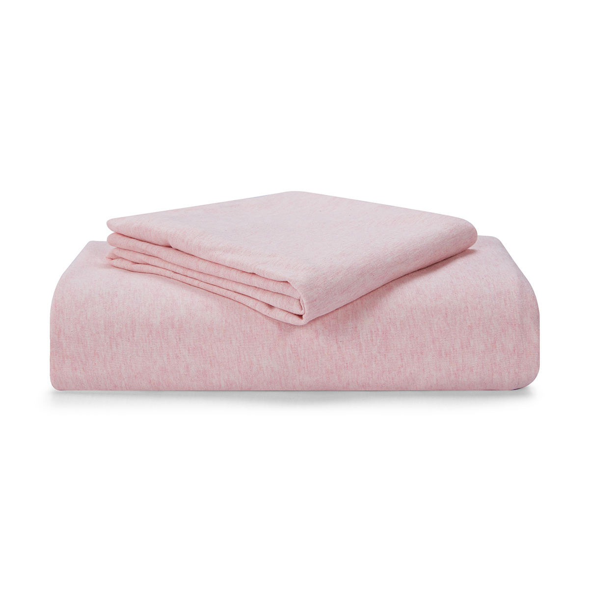 Jersey Fitted Sheet Set Single Bed, Pink Marle KmartNZ