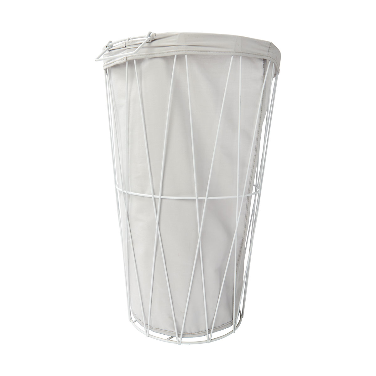 Wire Hamper with Removable Liner White KmartNZ