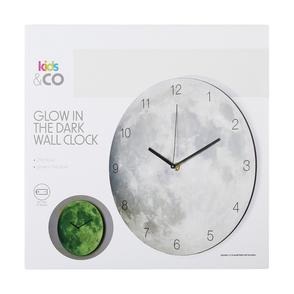 Glow in the Dark Wall Clock KmartNZ