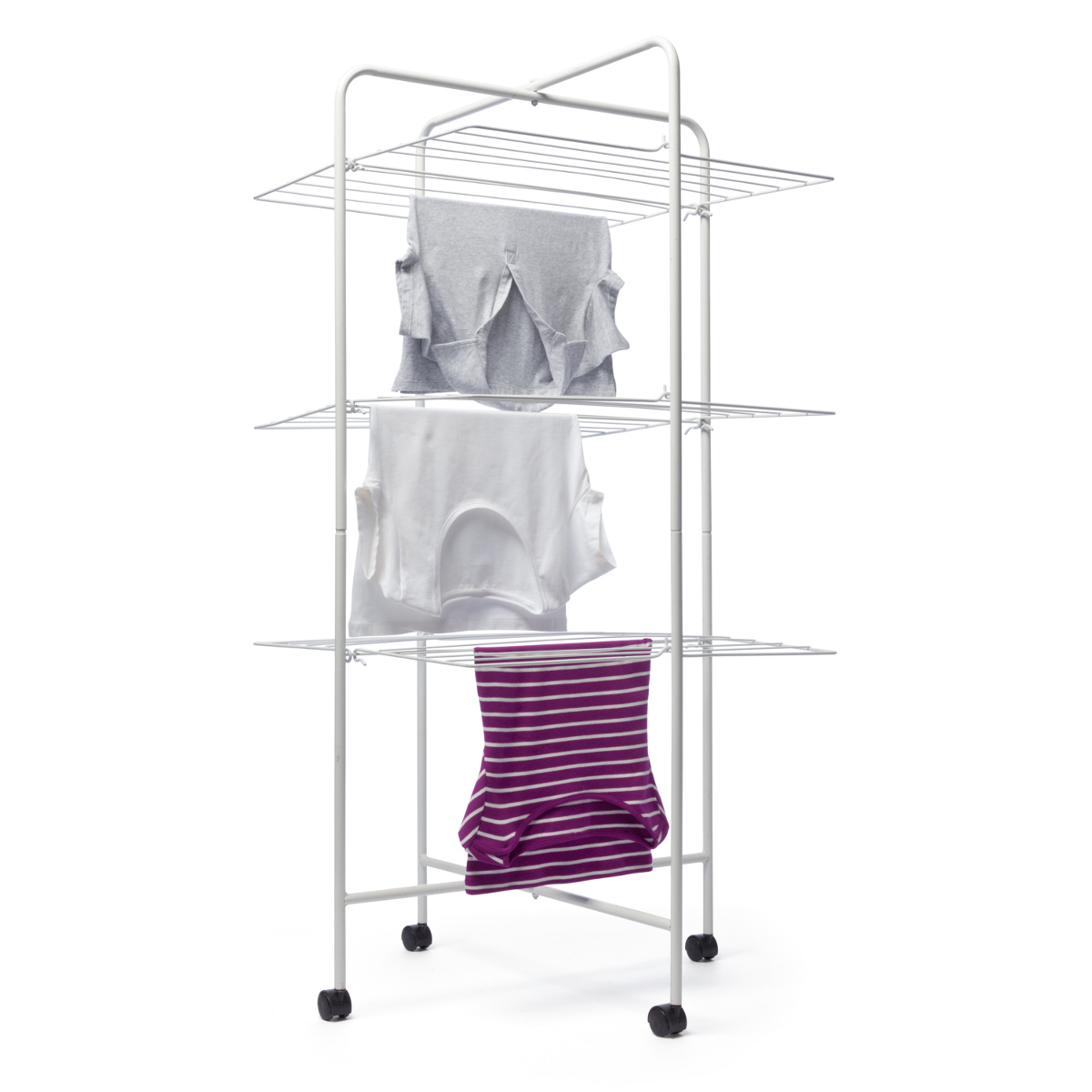 3 Tier Mobile Clothes Airer KmartNZ