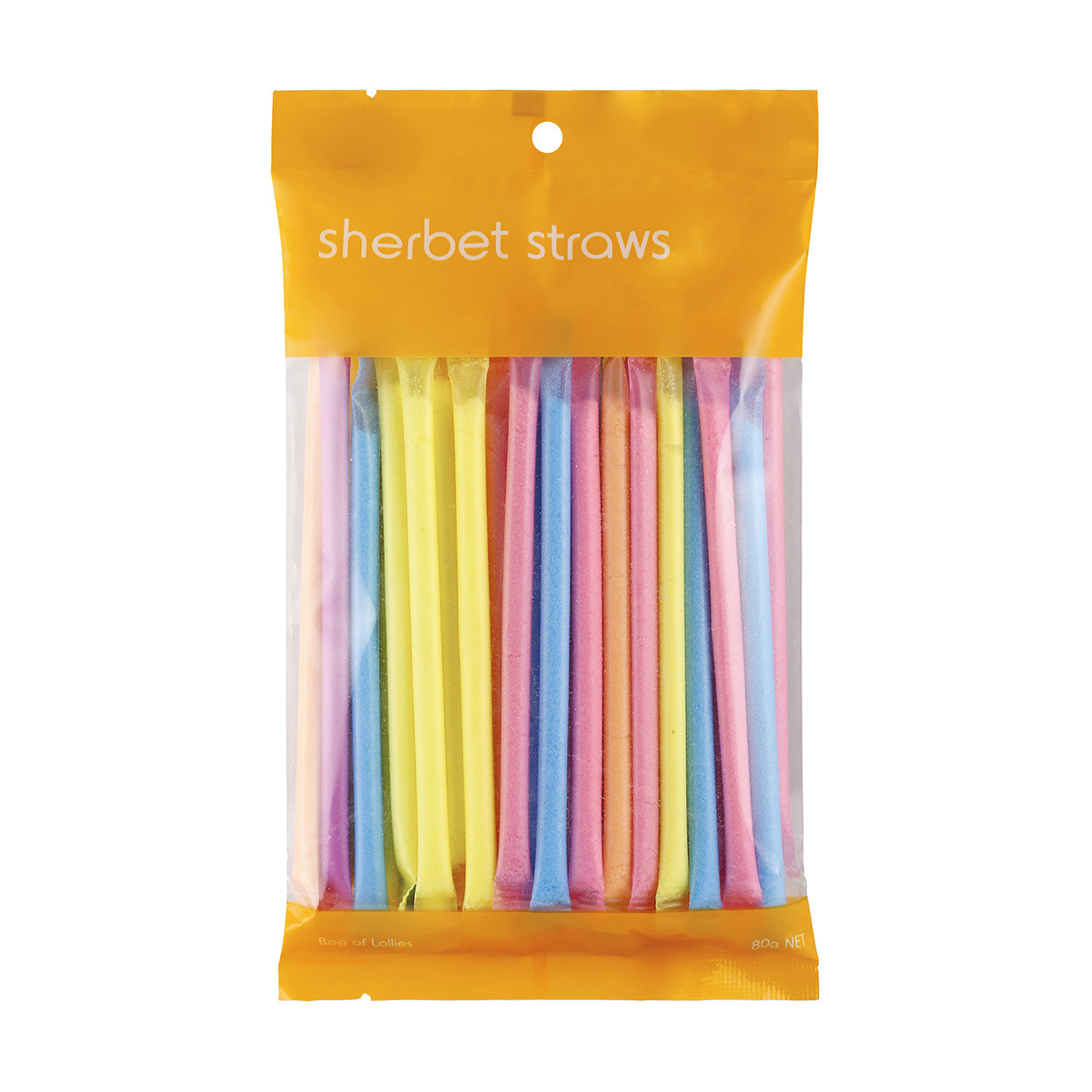 Sherbet Straws 80g KmartNZ