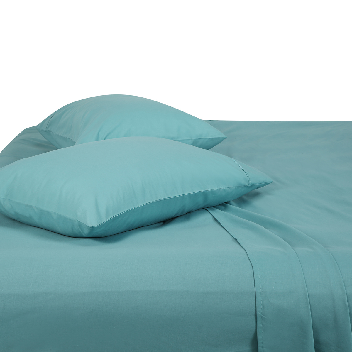 180 Thread Count Sheet Set Queen Bed, Aqua KmartNZ