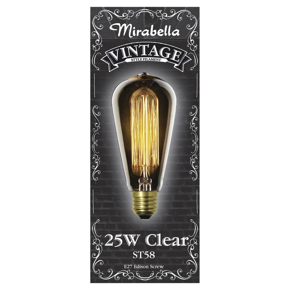 Mirabella E27 ST58 25W Vintage Style Filament Bulb KmartNZ