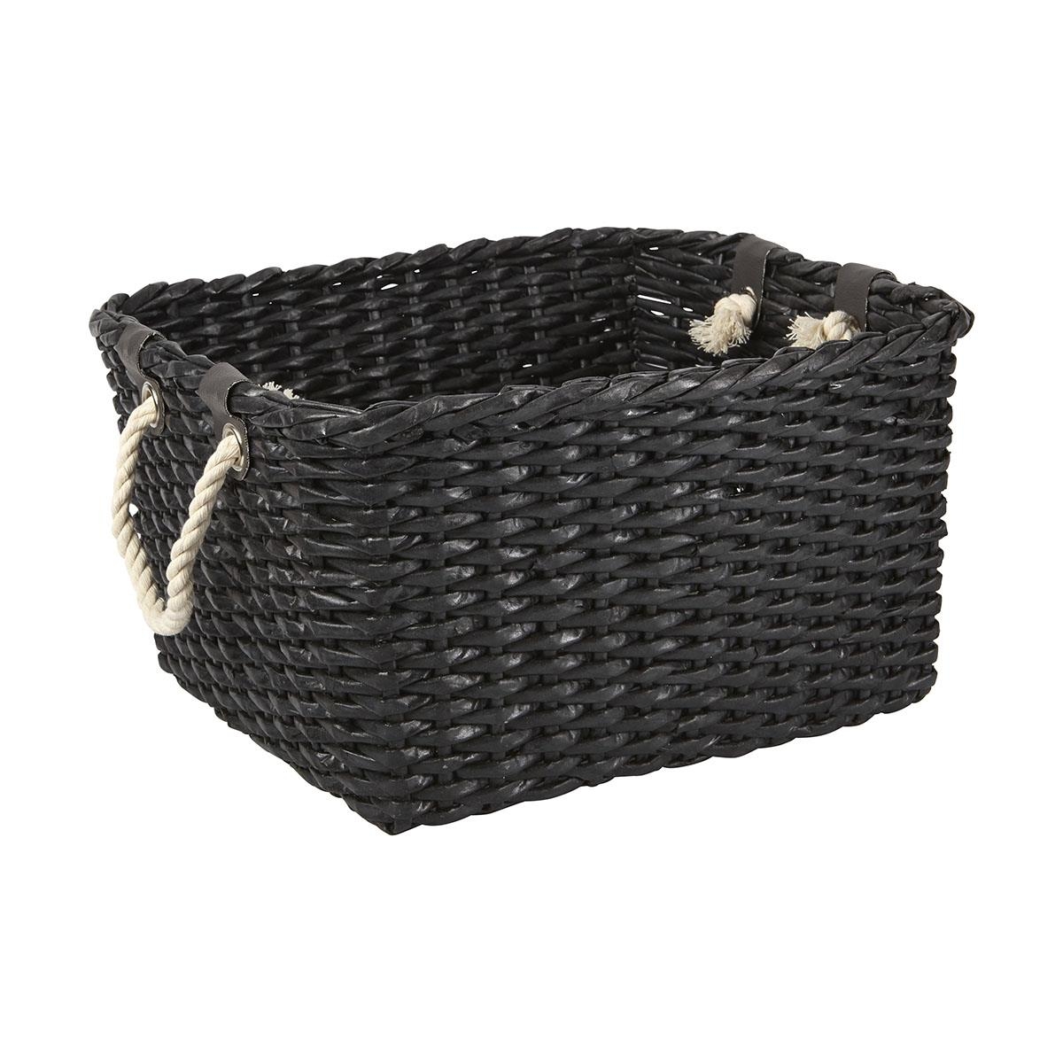 Rectangle Grey Basket KmartNZ