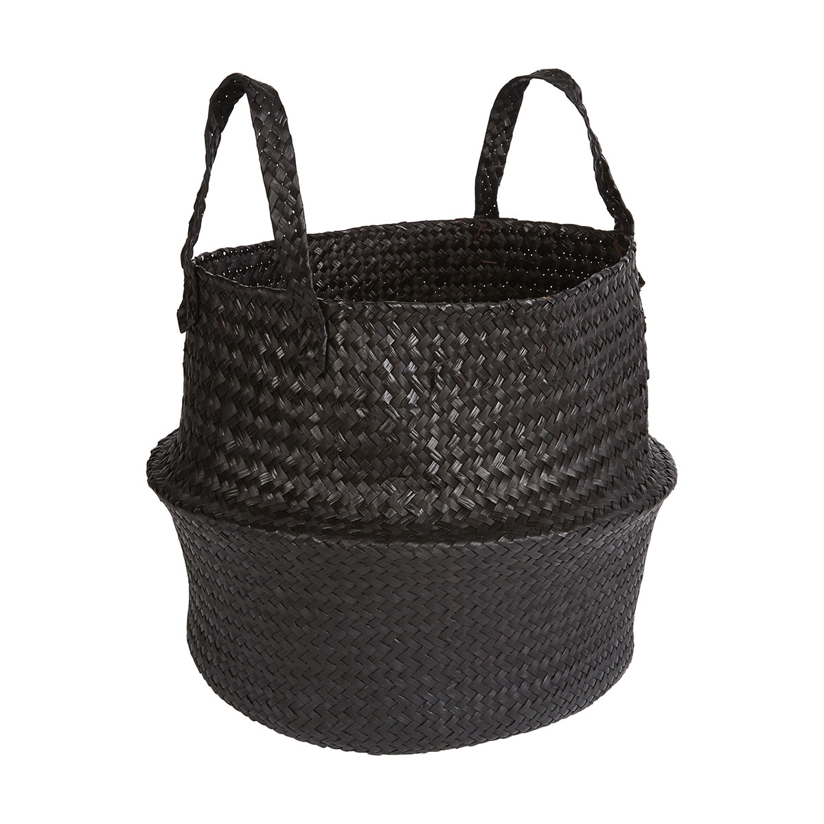 Black Seagrass Basket KmartNZ
