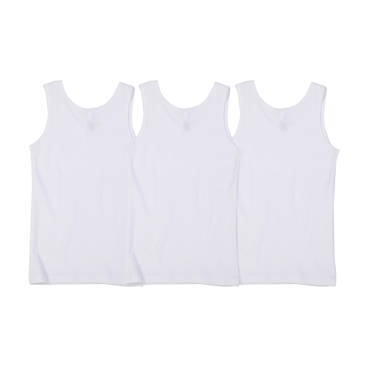 3 Pack Plain Singlets KmartNZ