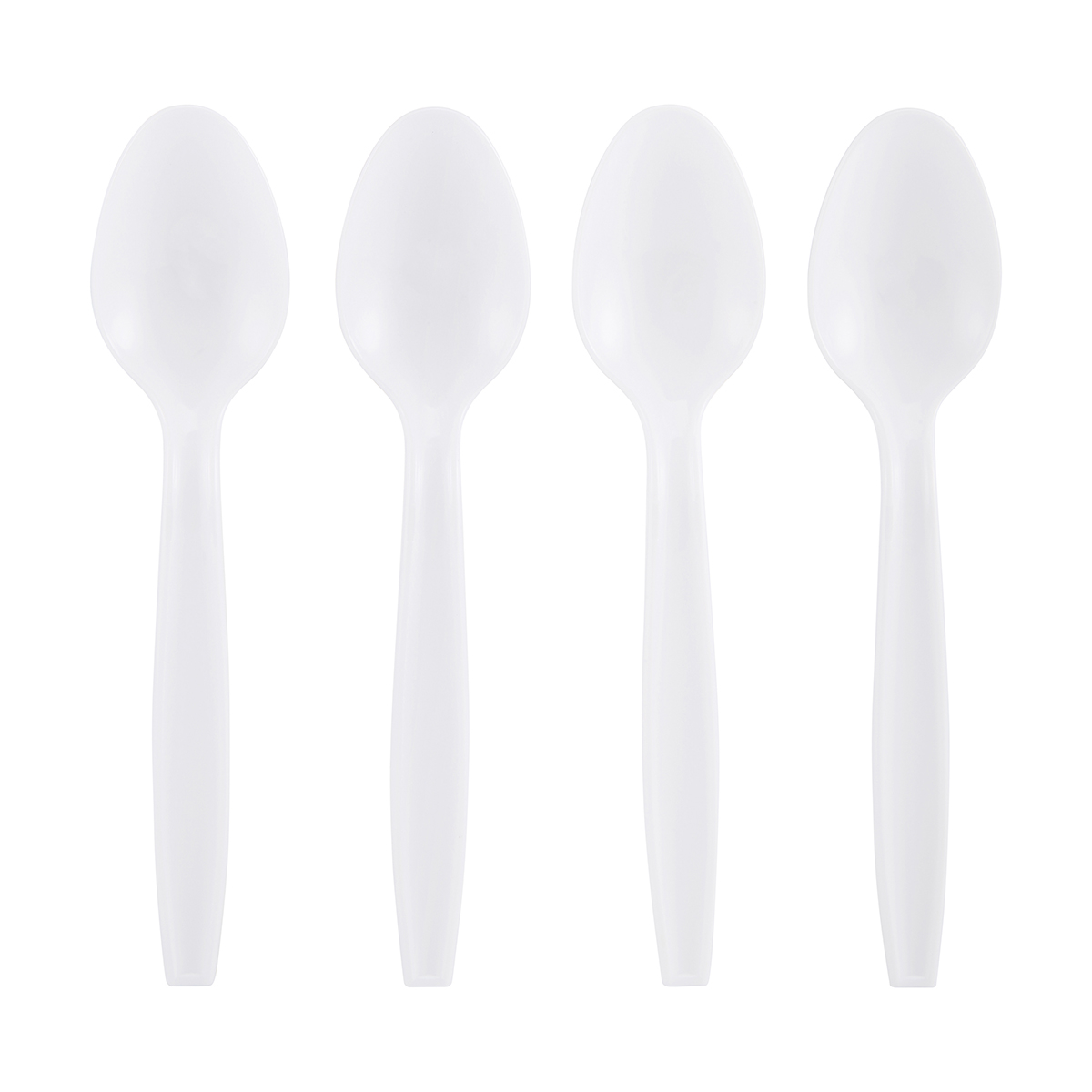 24 Pack White Plastic Spoons KmartNZ