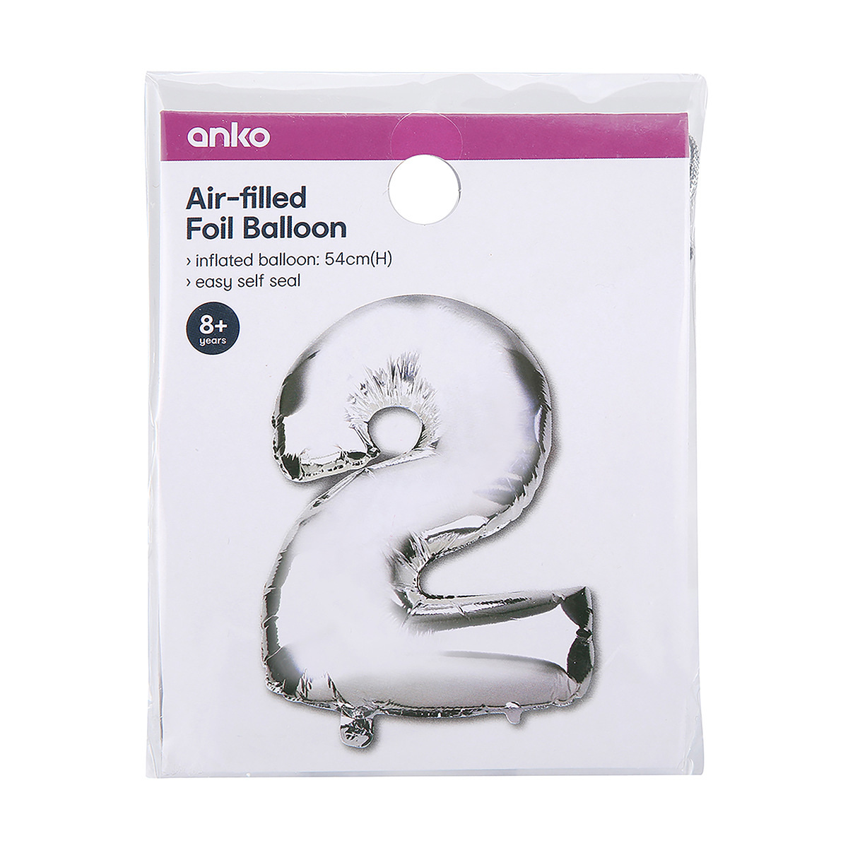 Number 2 AirFilled Foil Balloon KmartNZ