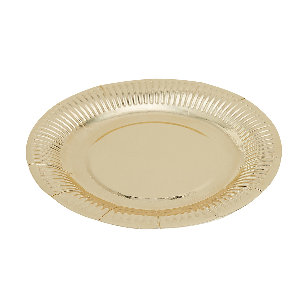 16 Pack Gold Look Foil Dessert Plates KmartNZ