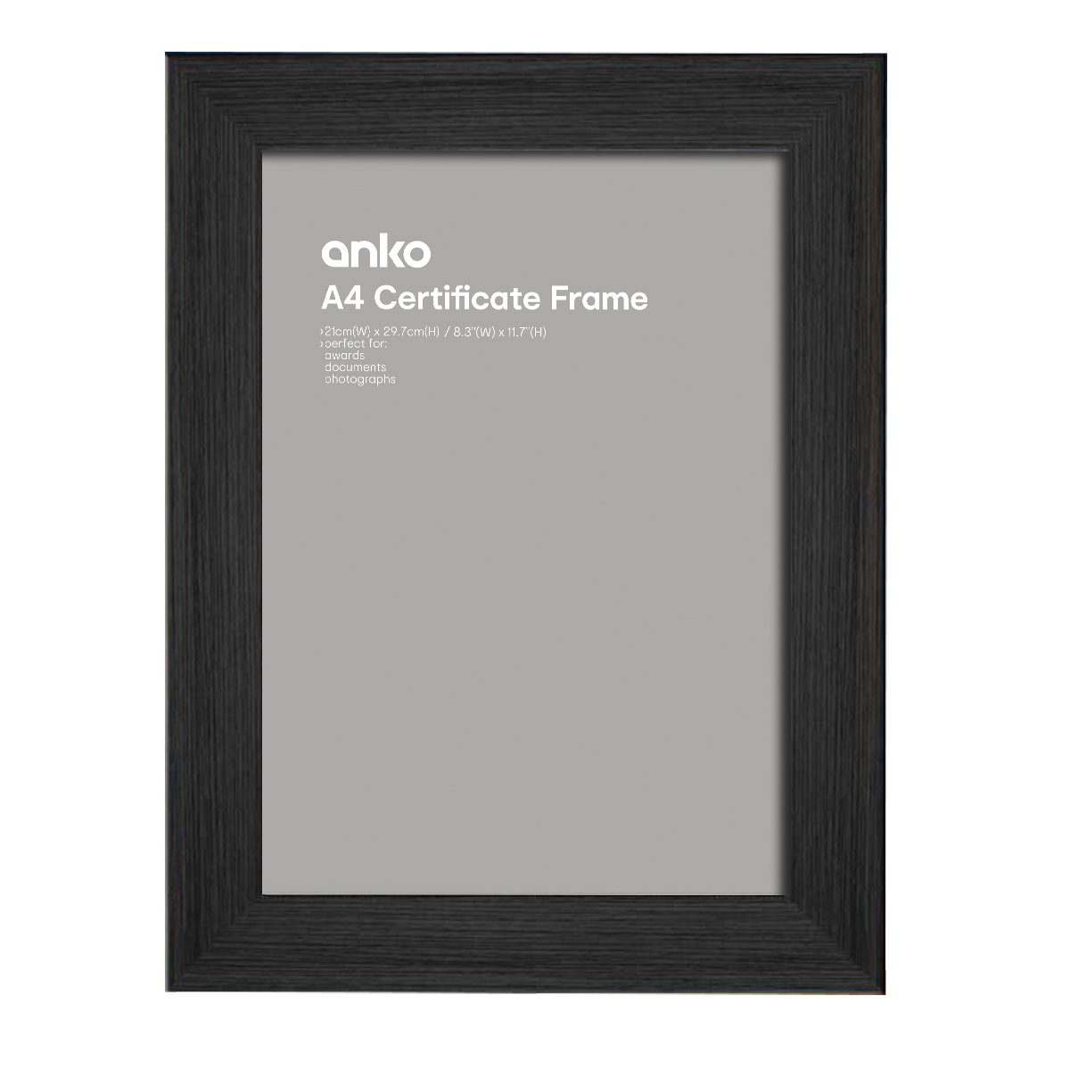 Certificate Frame A4, Black KmartNZ
