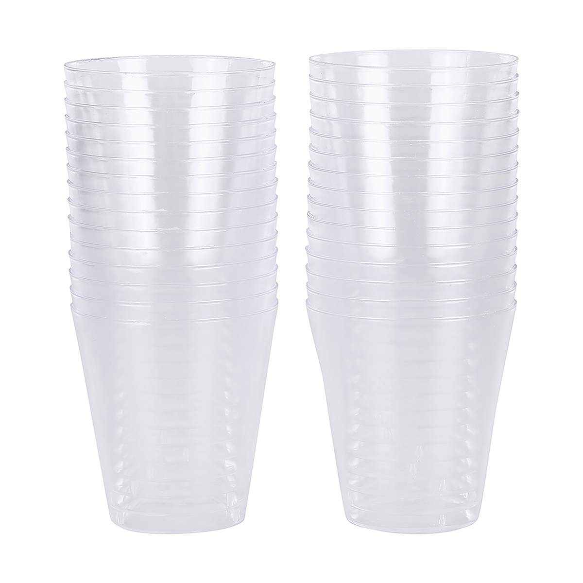 30 Pack Clear Shot Plastic Glasses KmartNZ