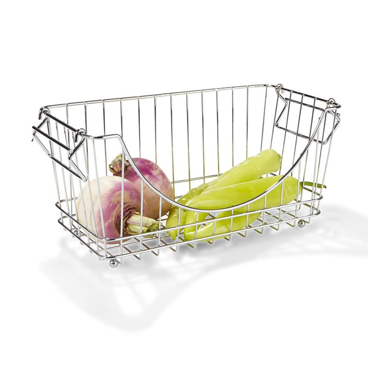 Chrome Stackable Basket Small KmartNZ