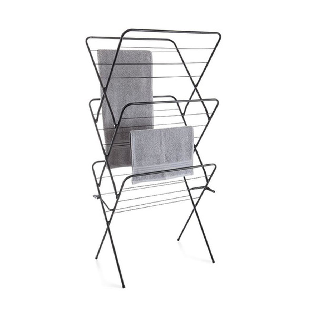 Concertina Clothes Airer Black KmartNZ