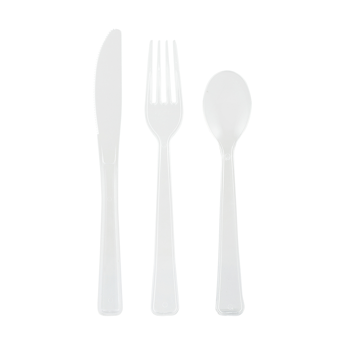 18 Pack Clear Cutlery Set KmartNZ