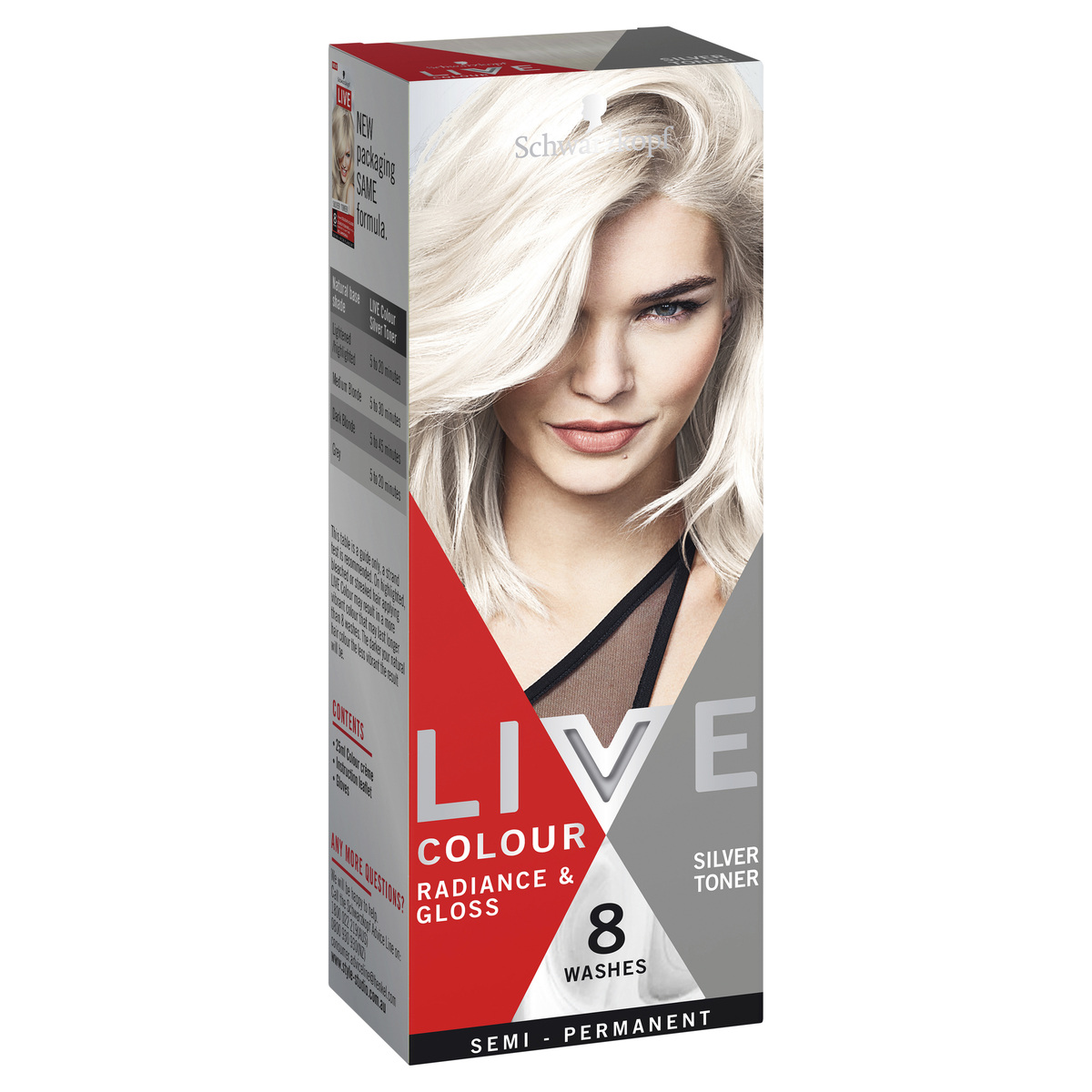 Schwarzkopf Live Colour Silver Look Toner | KmartNZ