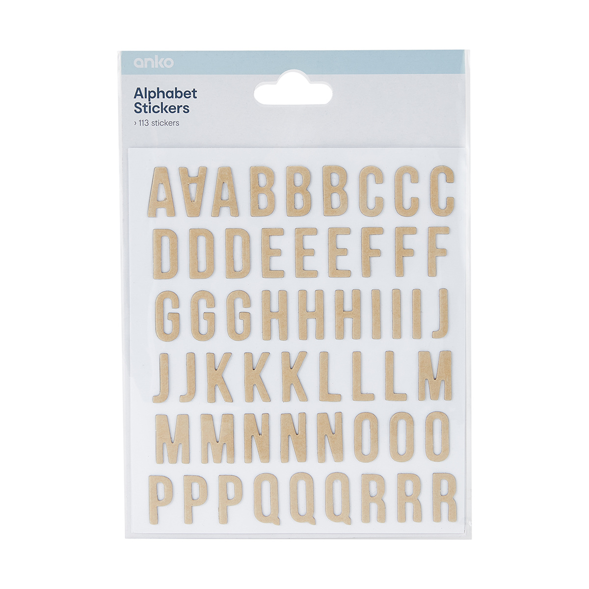 Alphabet Stickers Kraft KmartNZ