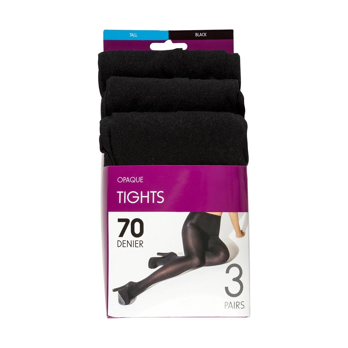 3 Pack Opaque Tights KmartNZ