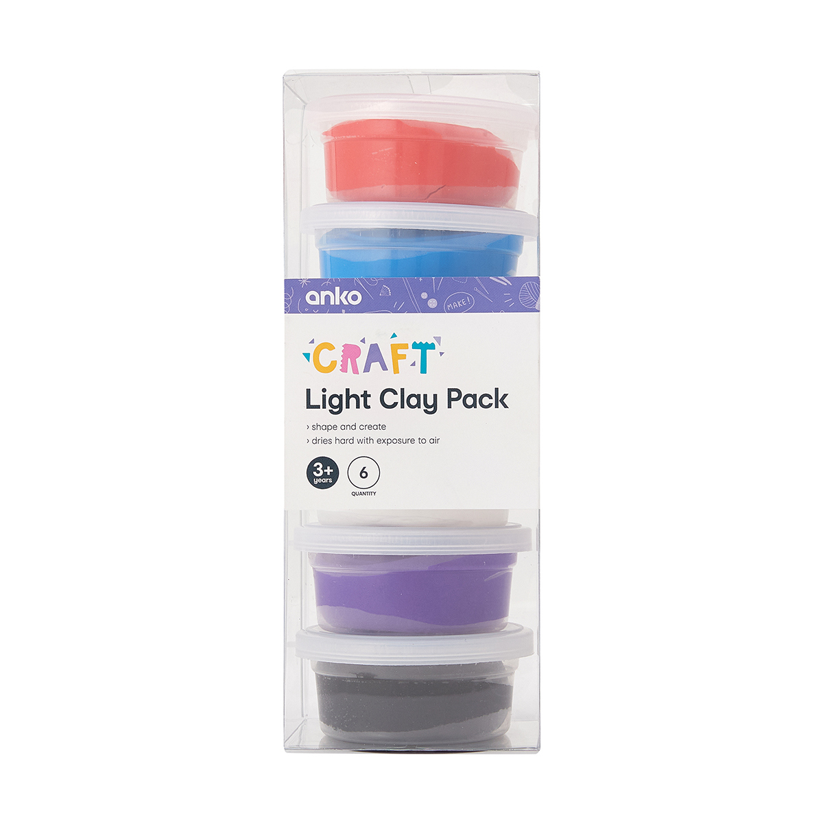 6 Pack Light Clay KmartNZ