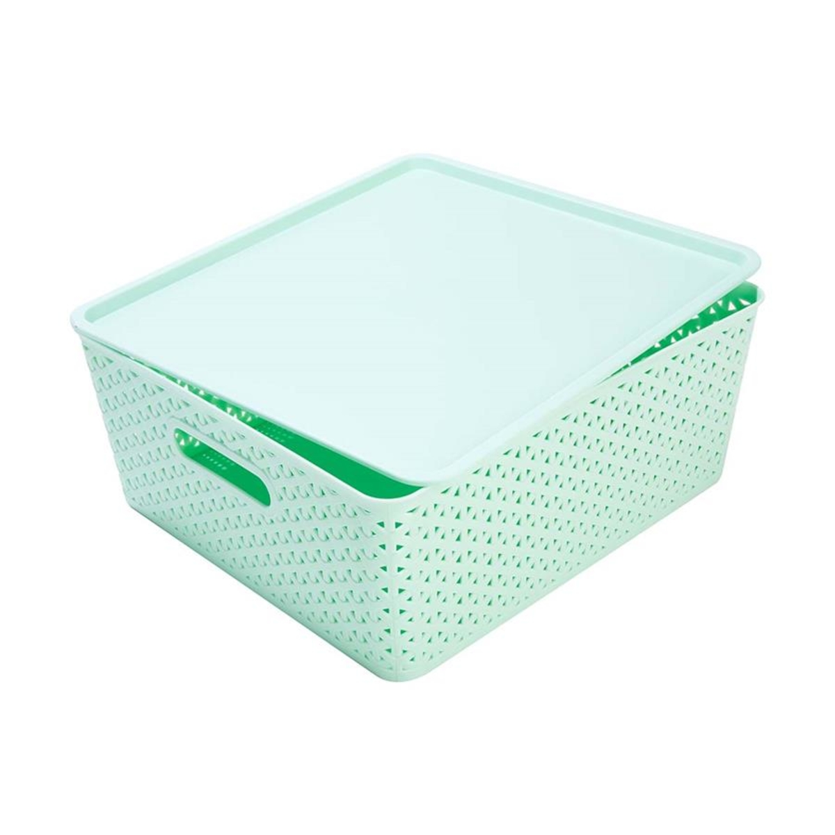 Storage Container with Lid Flat, Mint KmartNZ