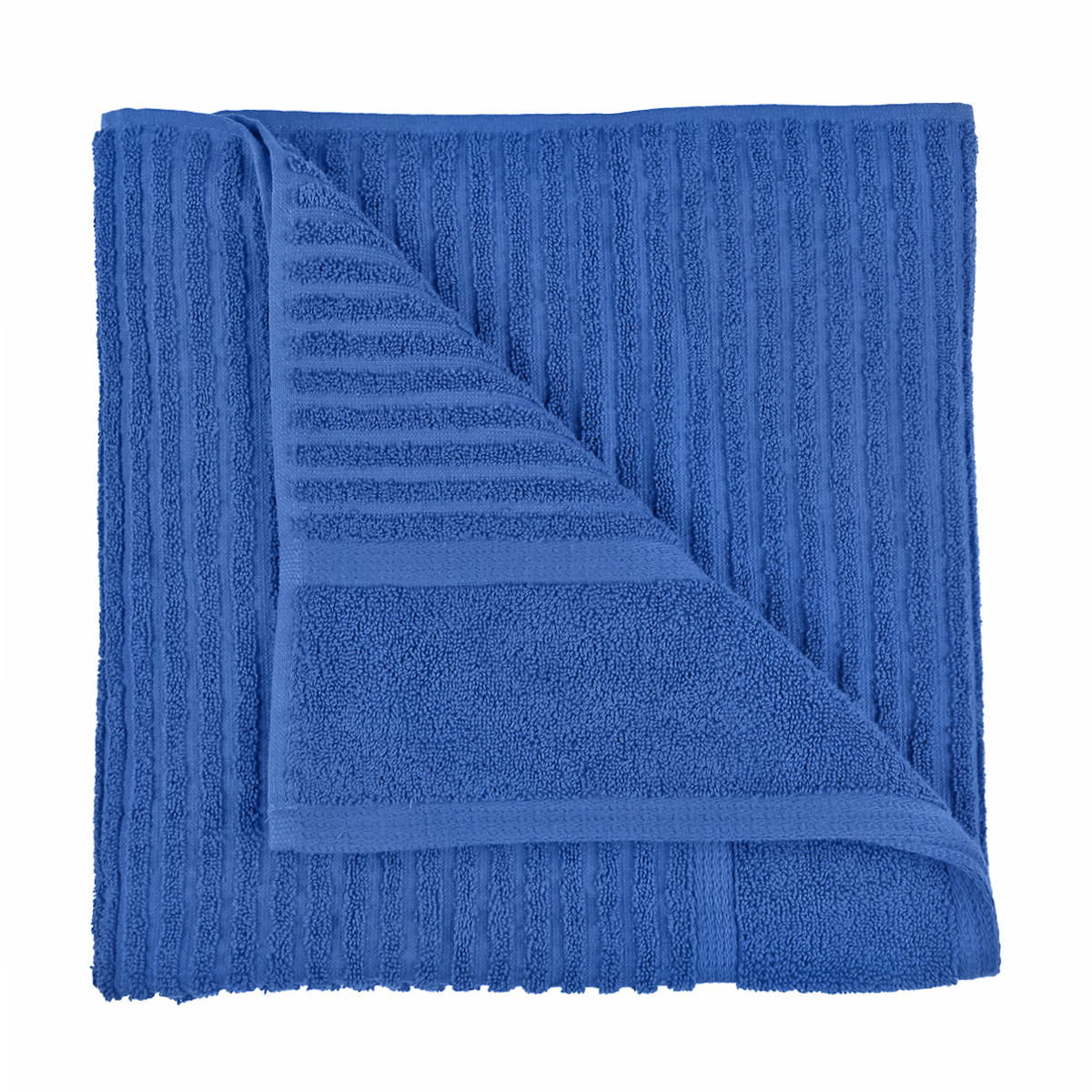 Metro Ribbed Cotton Bath Towel Cobalt Blue KmartNZ