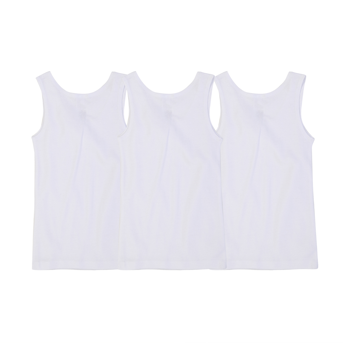 3 Pack Plain Singlets KmartNZ