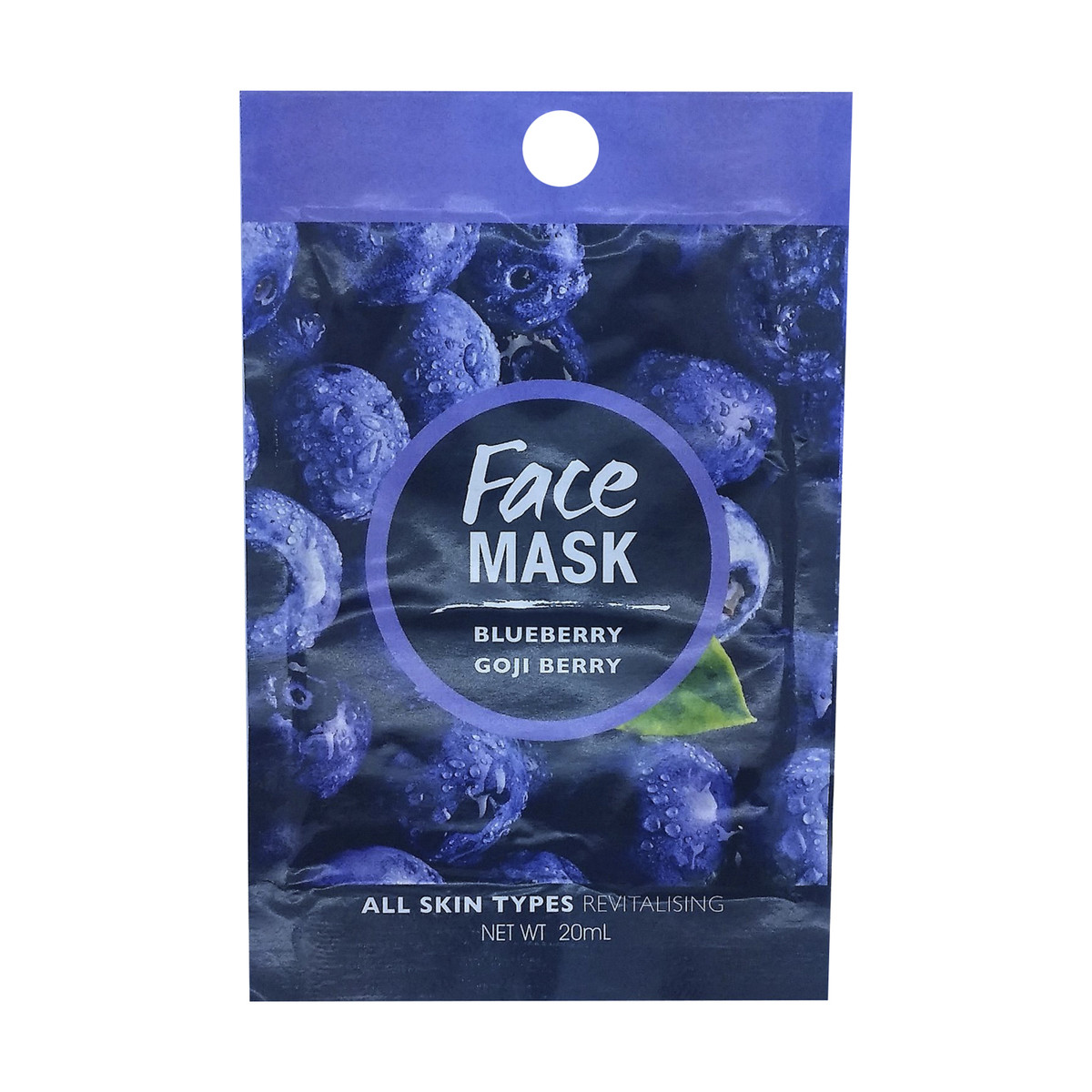 Face Mask Blueberry & Goji Berry, 20ml KmartNZ