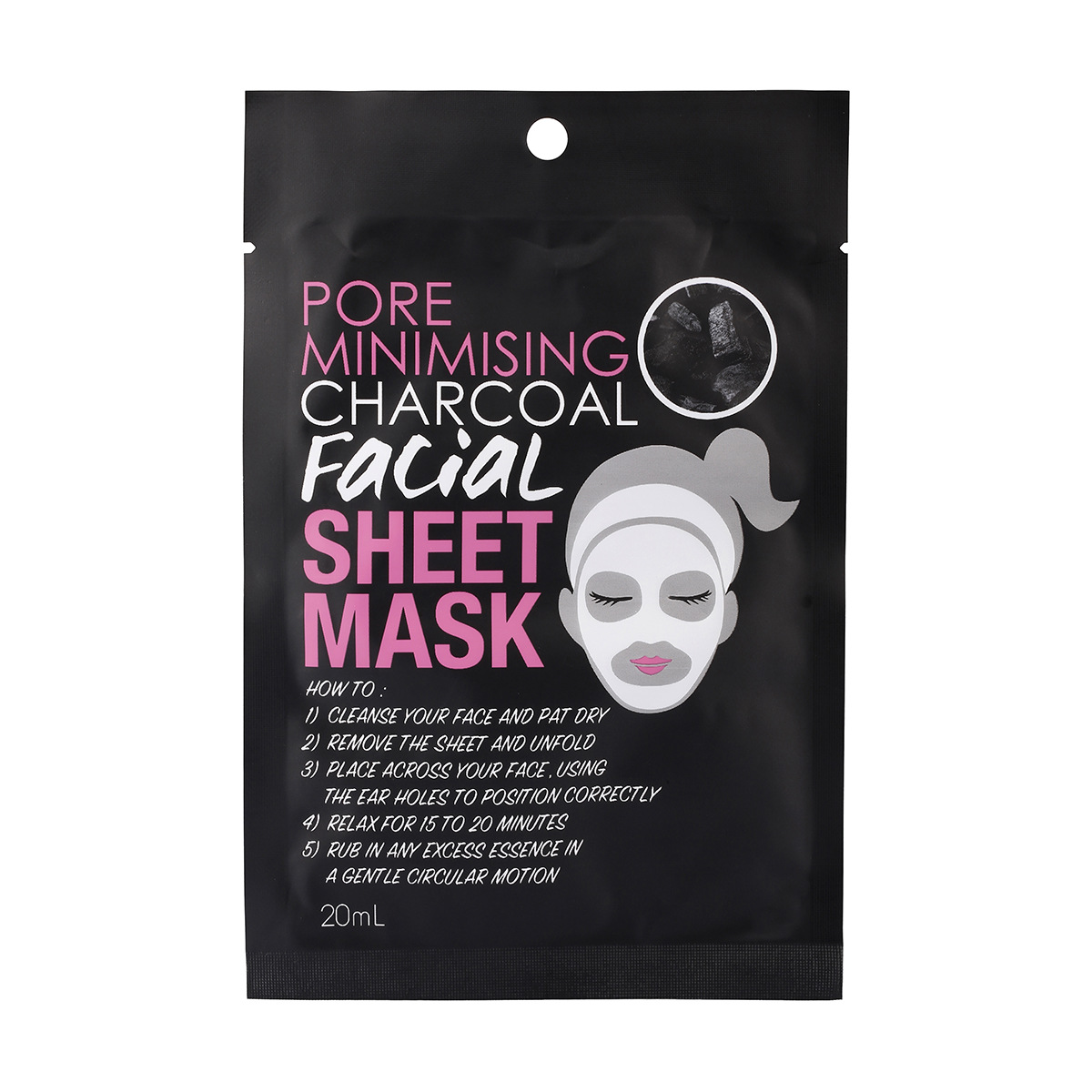 Charcoal Facial Sheet Mask KmartNZ