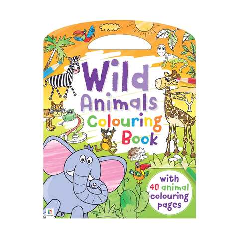 Download Wild Animals: Colouring Book | KmartNZ