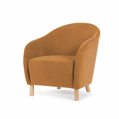 Velvet Chair Caramel Kmartnz
