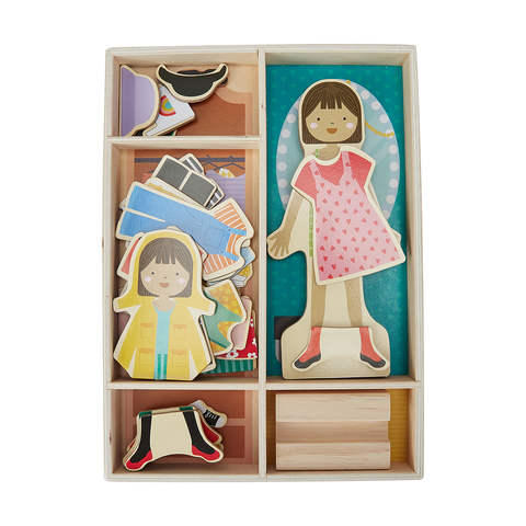magnetic dress up doll set