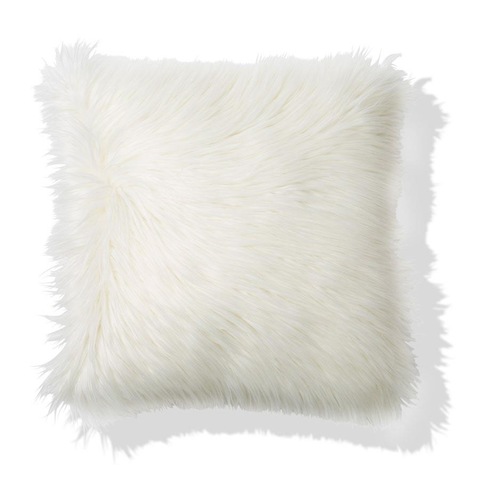 Zsa Zsa Faux Fur Cushion - White
