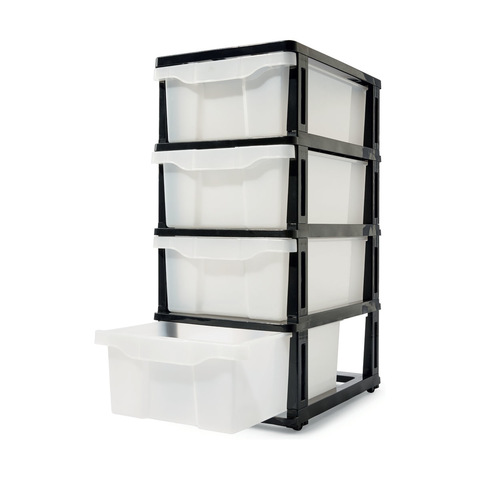 4 Drawer Storage Unit On Wheels Kmartnz