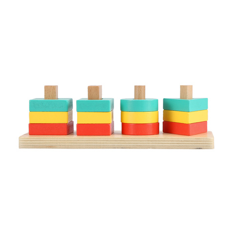 wooden shape stacker