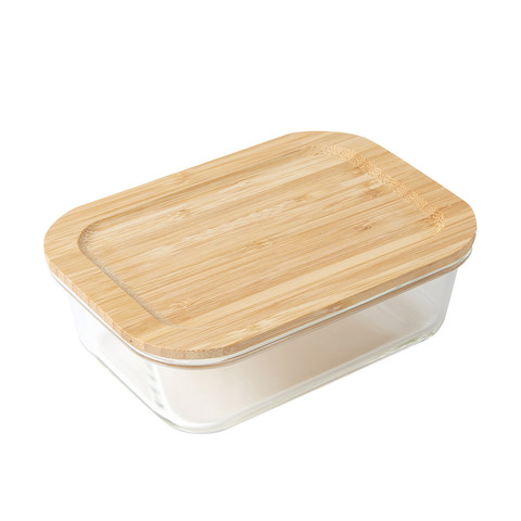 Glass Food Storage With Bamboo Lid, Acrylic Storage Containers Kmart