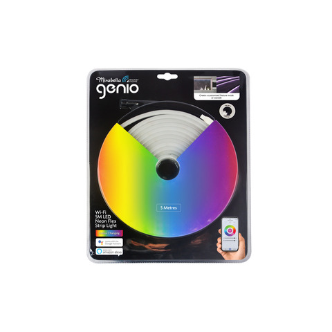 Mirabella Genio Smart Home Wi Fi 5m Led Neon Flex Strip Light Kmart Nz Wi Fi 5m Led Neon Flex Strip Light, Led Strip Lights Nz Kmart