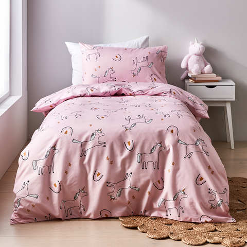 unicorn quilt cover kmart
