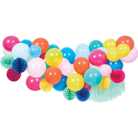 40 Pack Brights Mega Balloon Garland Kmart Nz