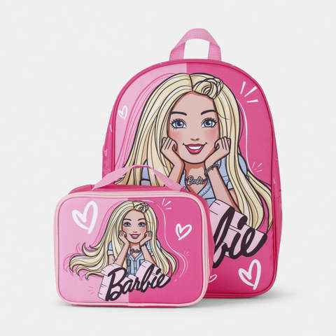 barbie backpack and lunchbox