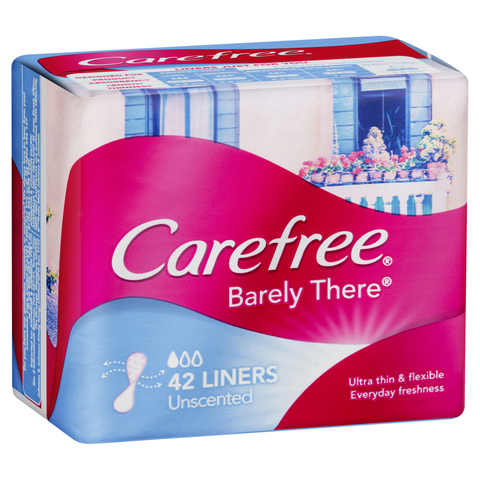 Carefree 42 Pack Unscented Barely There Liners Kmartnz