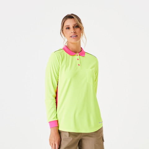 Workwear Cool Long Sleeve Polo Shirt 